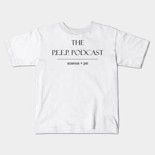 P.E.E.P. Podcast Science + Psi black Kids T-Shirt